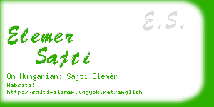 elemer sajti business card